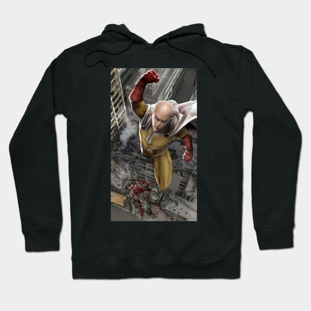 One Punch Man Hoodie by uncannyknack